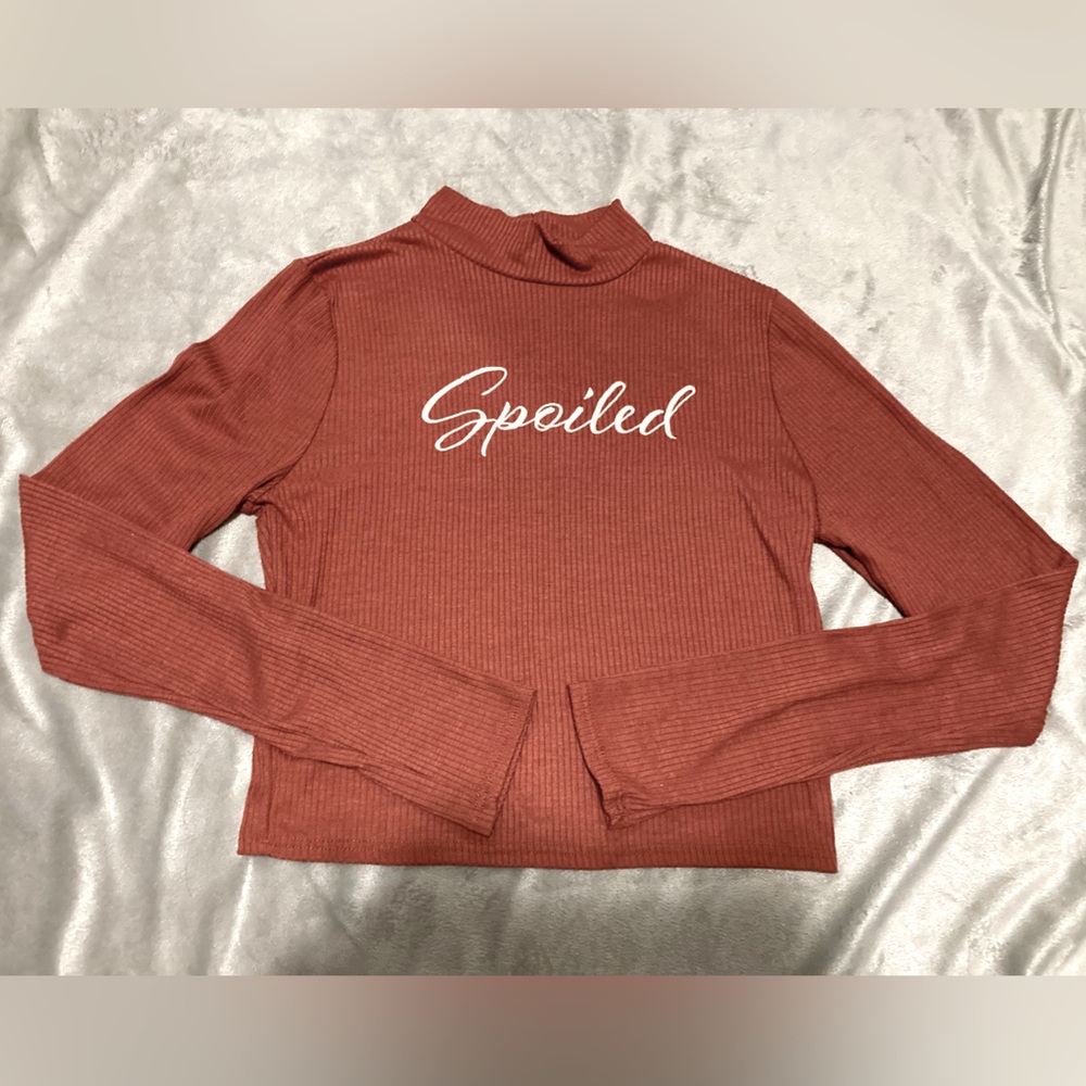 Fashion Nova Ribbed “Spoiled” Longsleeve